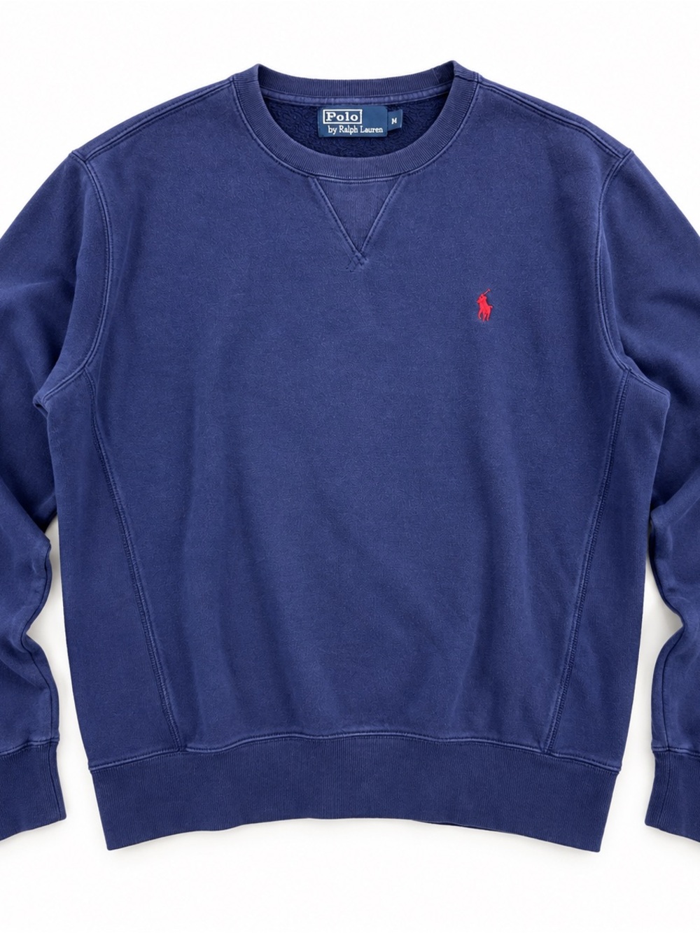 Vintage Polo Ralph Lauren Crewneck Sweatshirt Navy Red Pony Men’s M